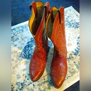 Mens Vintage  Made In Mexico Brown Western Boots